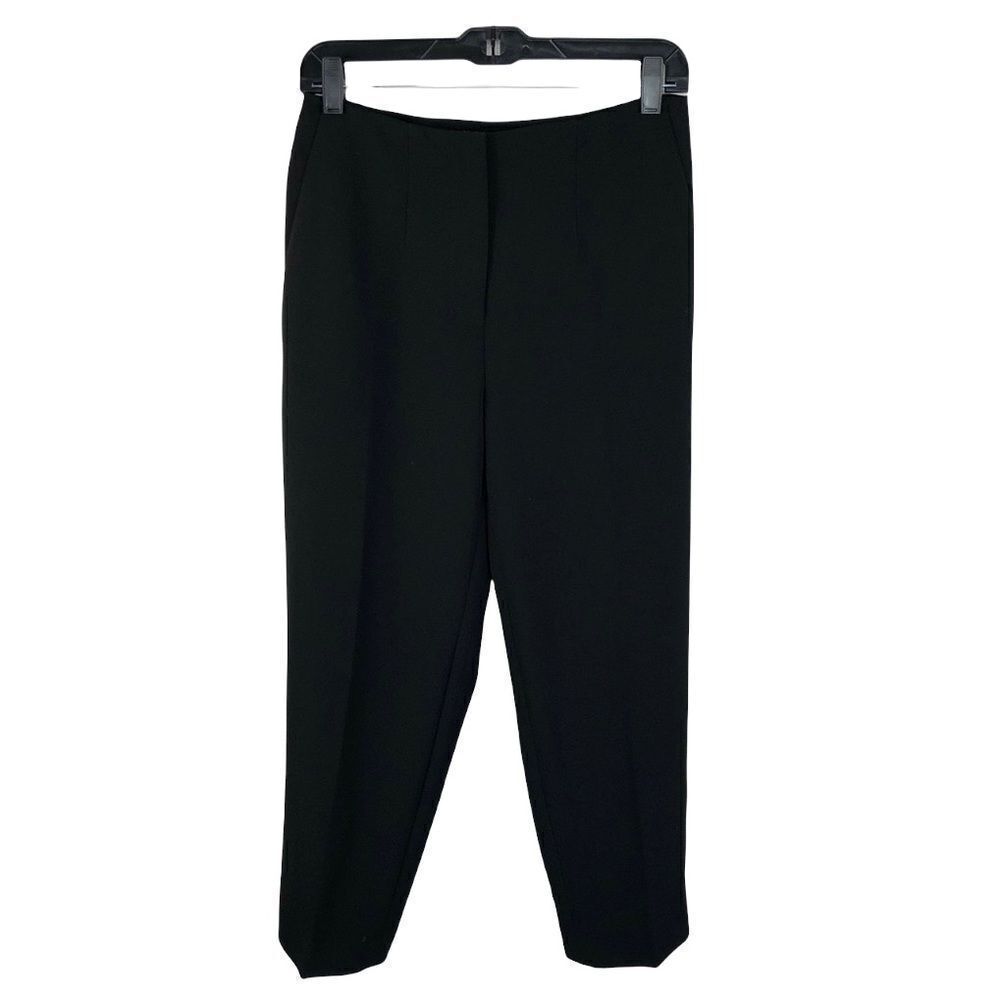 NEW Ann Taylor flat front black ankle dress pants Sz 2.
